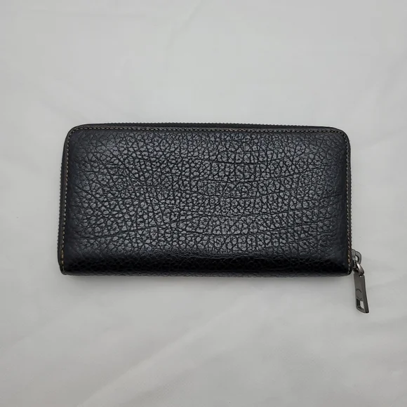 Coach Accordian Textured Leather Wallet - Picture 2 of 10